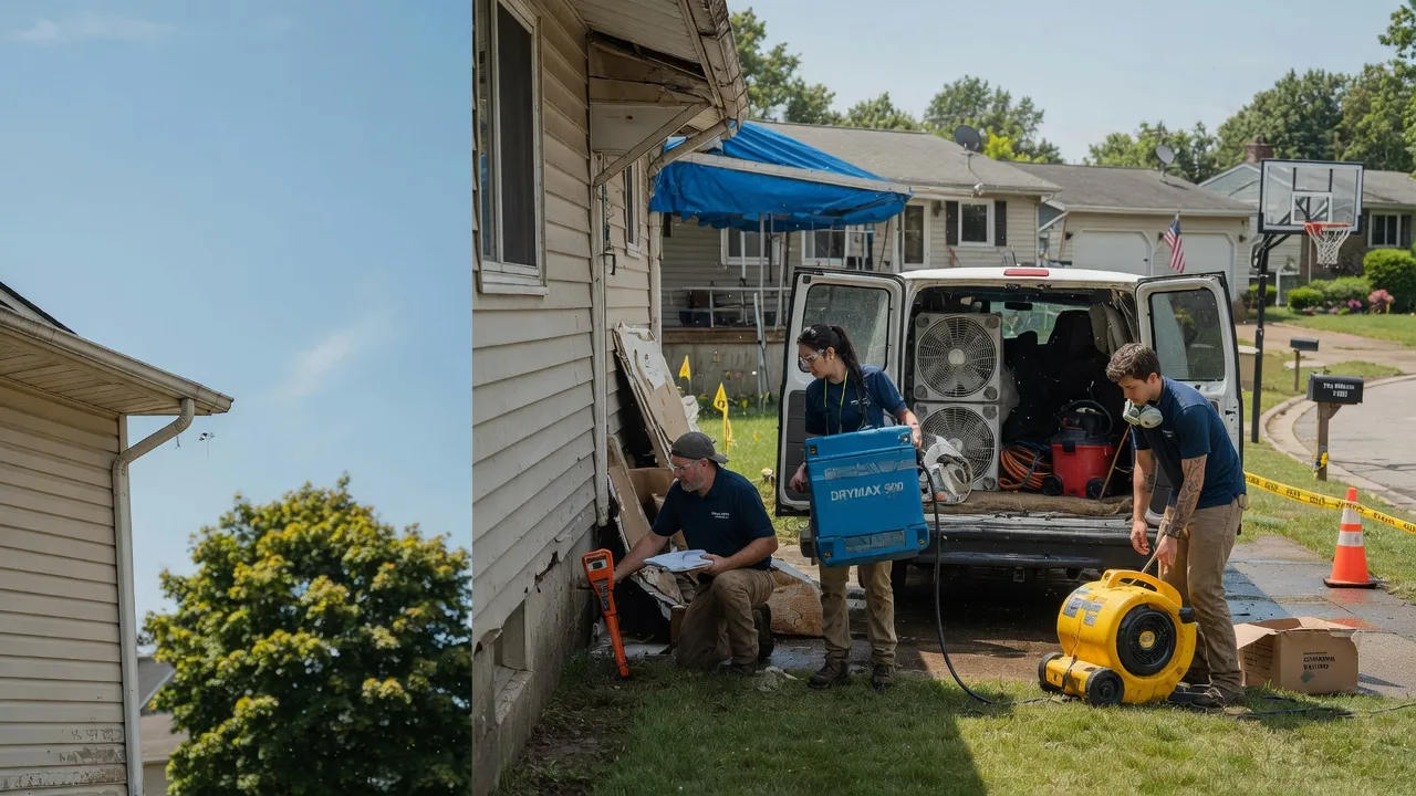 Ceiling Leak Cleanup in Carlyle, IL near me